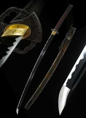 一体龙泉刀剑手工锻打日本武式刀东洋武士刃打刀长刀katana未开刃