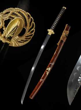 日本刀东洋打刀居合道武士刃龙泉刀剑一体长刀收藏katana未开刃