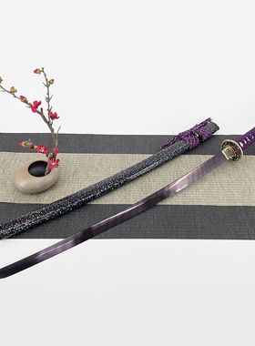 龙泉周匠刀剑手工锻打扭转花纹钢