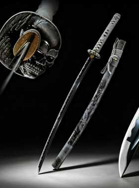 1045碳钢一体长刀手工日本刀东洋居合打刀武士刃katana龙泉未开刃