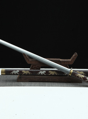 龙泉市刀剑花纹钢包铜八面剑素装