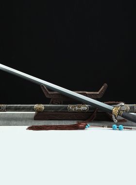 龙泉市刀剑黑鱼皮一体宝剑影视