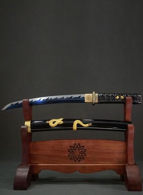 龙泉周匠一体手工日本刀东洋短刀