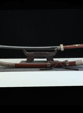 丁白樱绣春刀百炼大马士革纹战刀