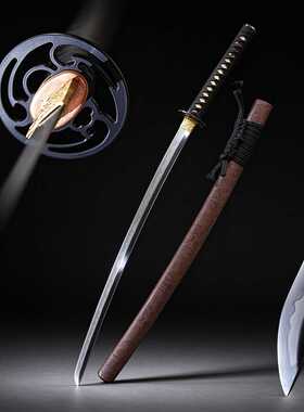 T10覆土烧刃日本打刀手工东洋长刀武士刃工艺品刀剑katana未开刃
