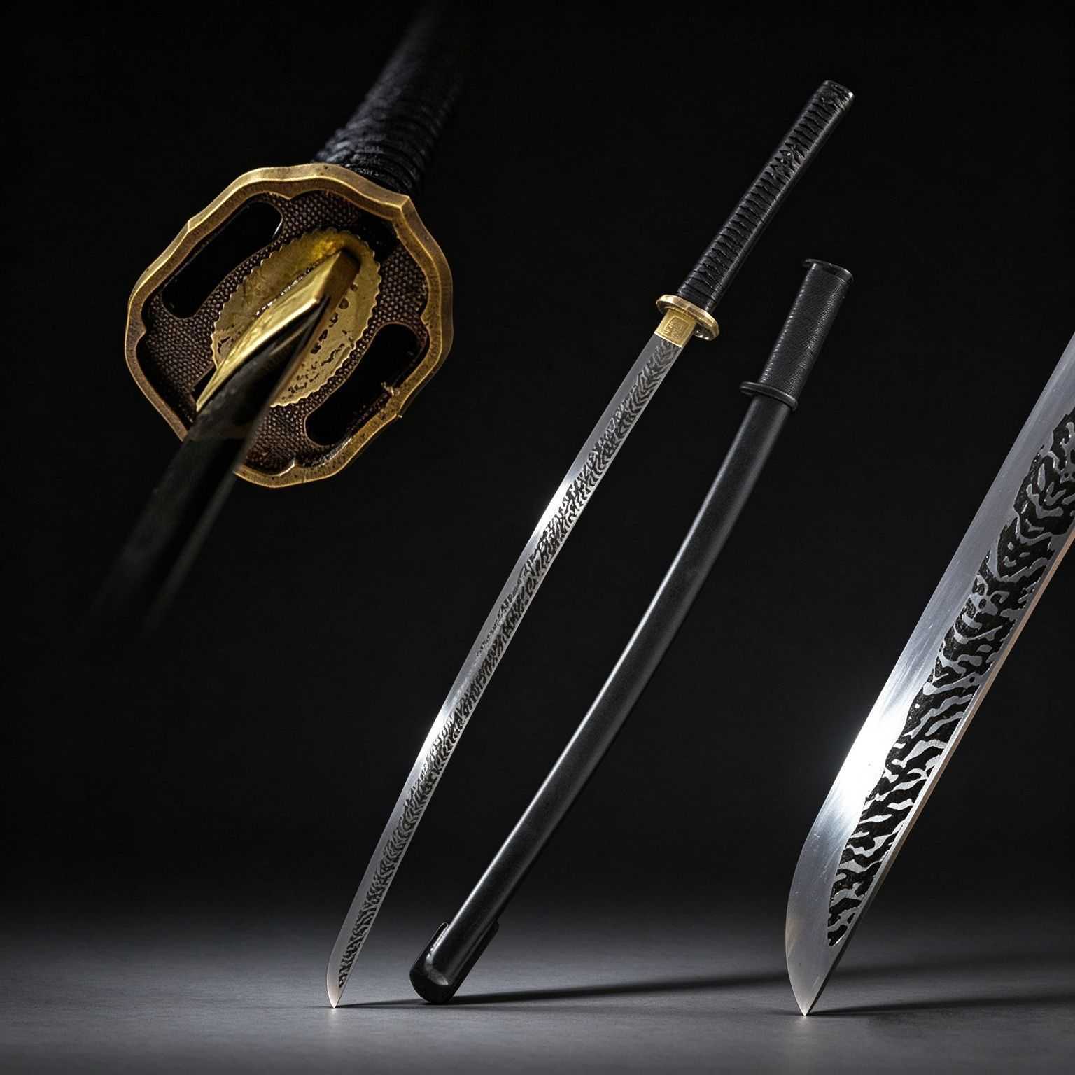 龙泉一体武士军刀手工长刀日本刀指挥佩刀东洋刀剑收藏摆件未开刃
