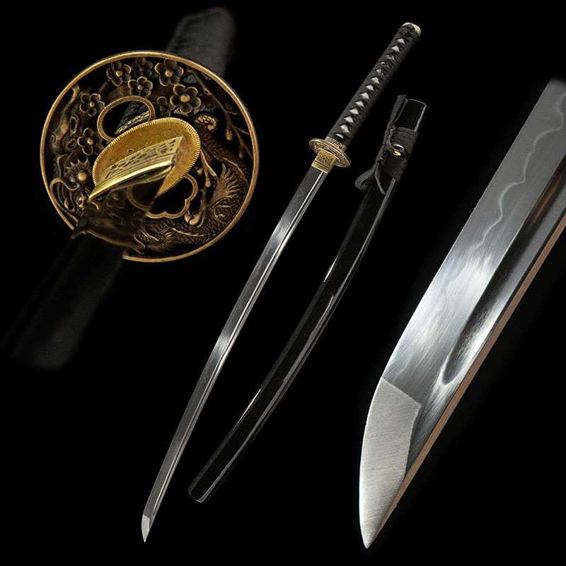 覆土烧刃T10钢日本刀武士刃长刀冷兵器龙泉刀剑居合katana未开刃