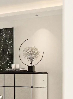 新中式简约现代设计软装海铁树摆件创意家居工艺品酒店玄关样板房