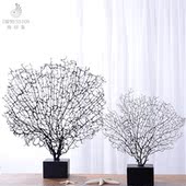 海印象现代轻奢新中式 饰品 酒店样板房售楼处客厅书房珊瑚树摆件装