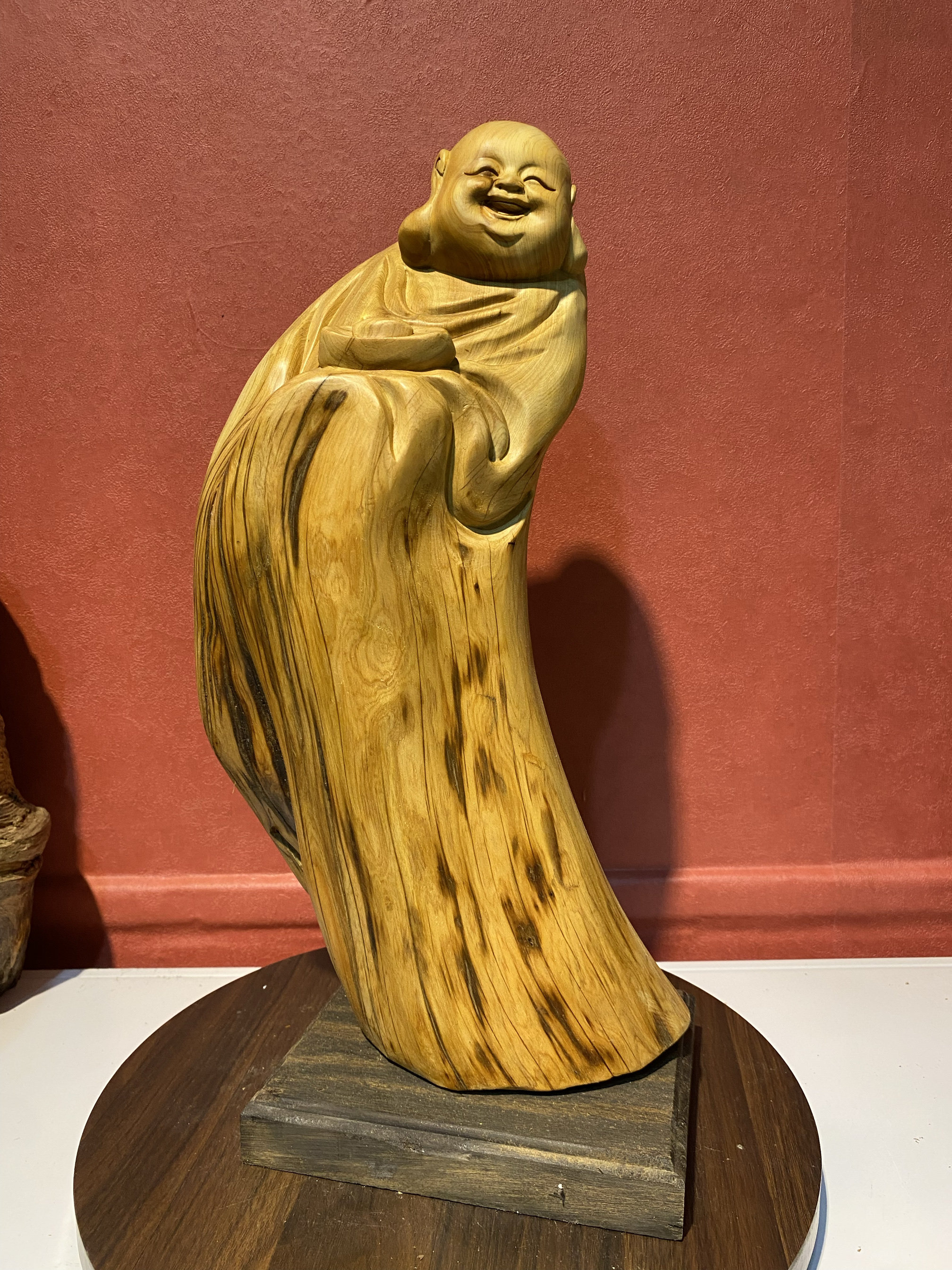 崖柏弥勒佛像观音财神达摩关公钟馗木雕根雕摆件文玩特色手工艺品