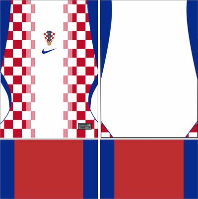 Croatia克罗地亚2026年世界杯主场球衣AI矢量图案cdr服装设计素材