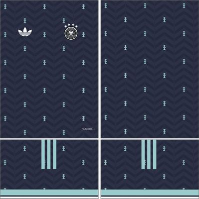 Germany 德国2026年世界杯客场球衣AI矢量图案cdr服装设计素材