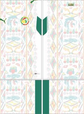 Senegal塞内加尔2026年世界杯主场球衣AI矢量图案cdr服装设计素材