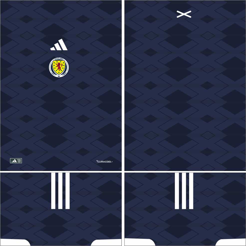 Scotland 苏格兰 2026年世界杯 球衣AI矢量图案cdr服装设计素材