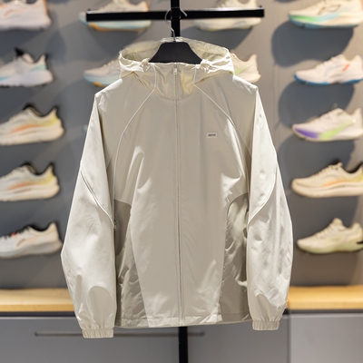 李宁运动风衣连帽防风休闲