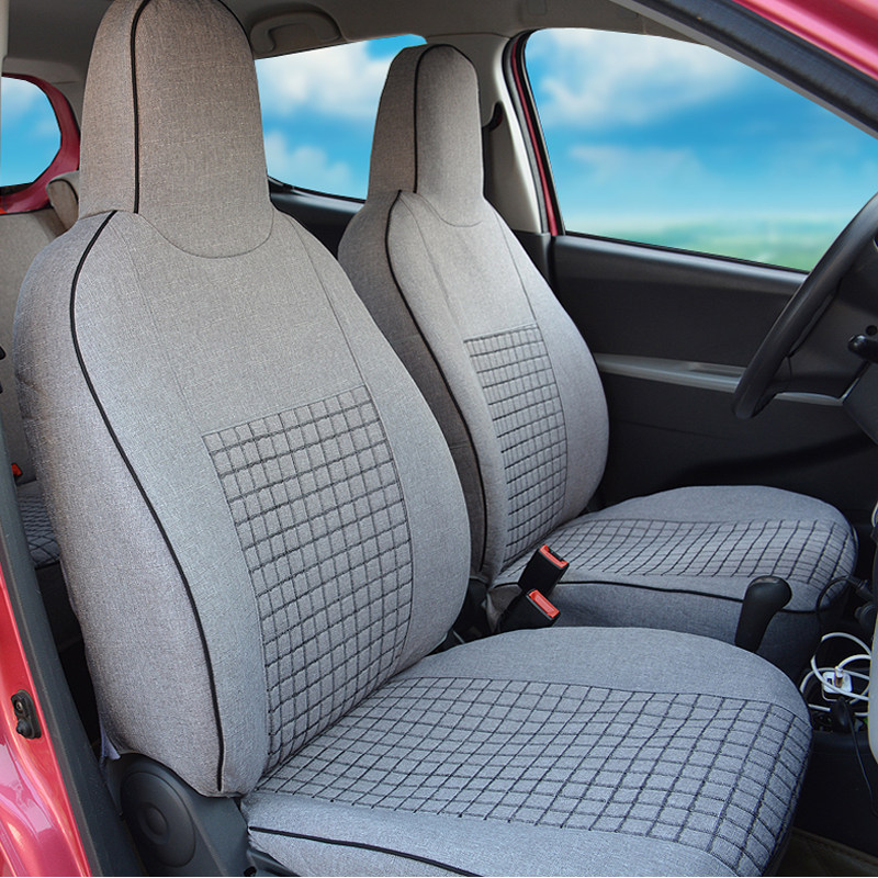 铃木汽车专用座套四季亚麻卡通
