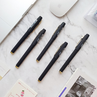 于是至简荐 宝克中性笔大容量笔芯PC1838磨砂签字笔0.7黑色水笔