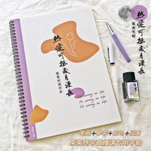 于是至简 茱茱手写体教程字帖 行楷书法字帖 成人学生硬笔练字帖