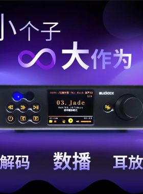 成蹊CX101 HIFI数播 NAS/HQPLAYER/ROON 解码器 耳放 DSD DXD WAV