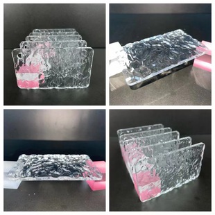 高透明石头纹亚克力板加工展示台展示盒有机玻璃板长虹板雕刻尺寸