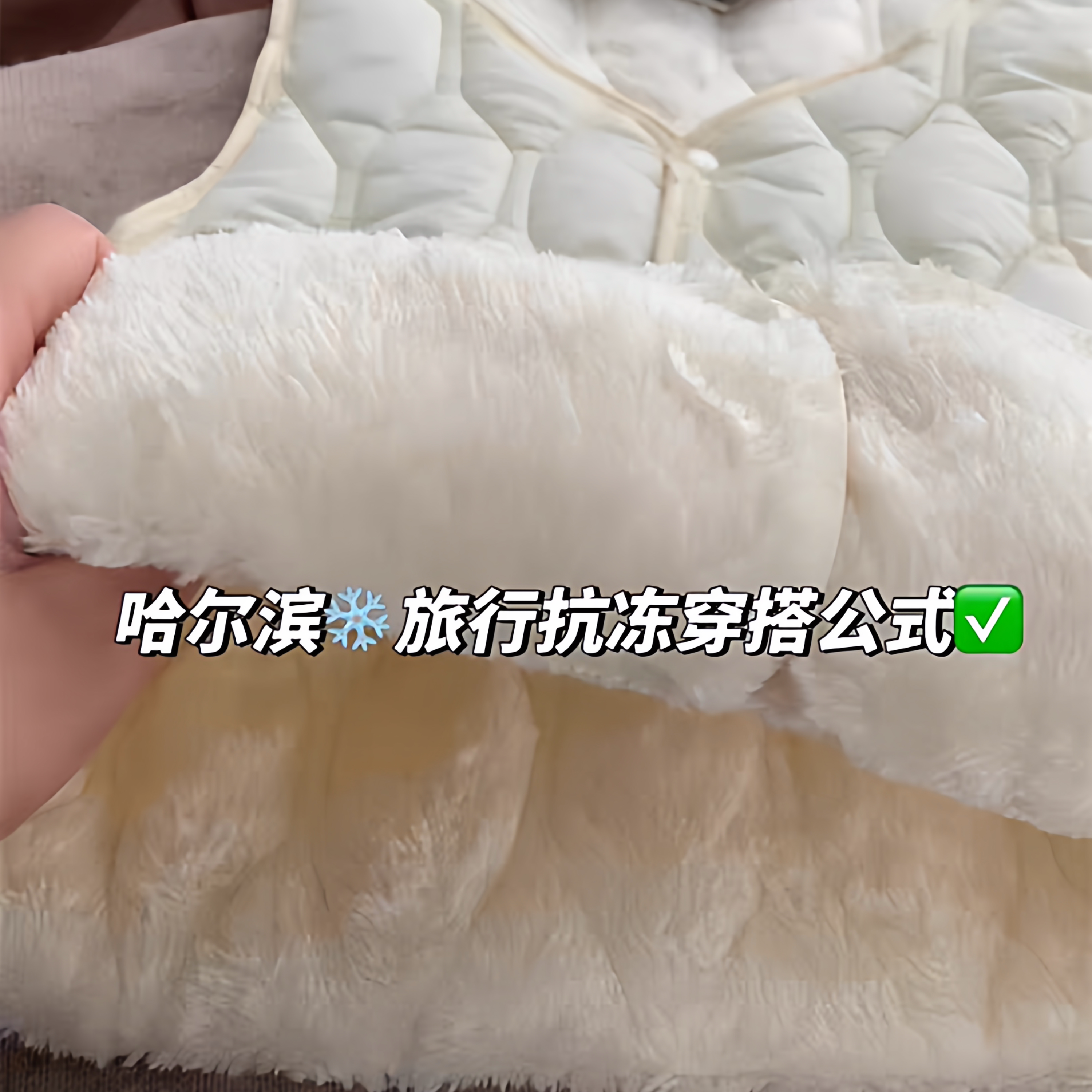 羊羔绒马甲女秋冬内搭叠穿马夹加绒棉衣短款v领坎肩加绒保暖背心