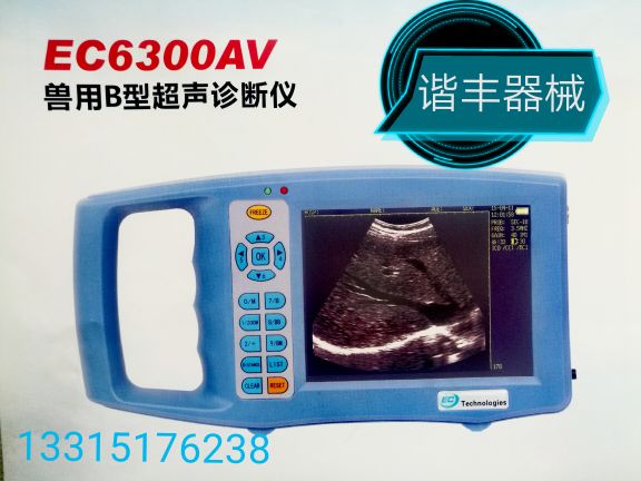 兽用B超机EC6300AVB超仪母猪怀孕检测大屏5.6英寸包邮2年质保