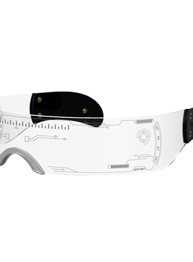 赛博朋克未来科技感眼镜拍照潮男女科幻道具LED墨镜酒吧蹦迪ins