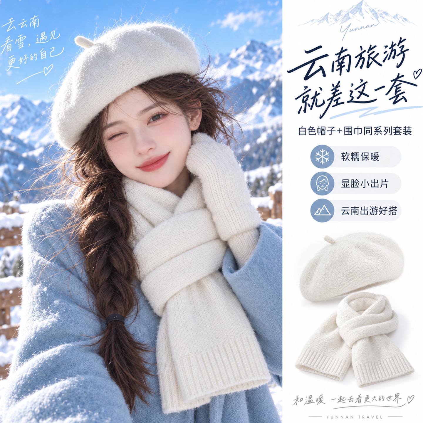 【穿搭神器】秋季氛围感保暖围巾图片