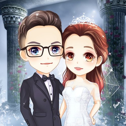 动漫画设计q版头像卡通形象插画