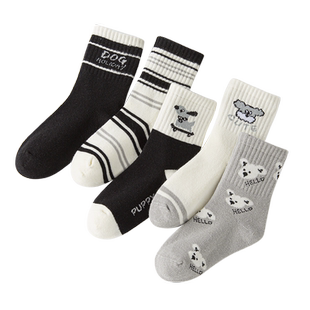 儿童袜子2025春秋新款棉袜男童女童宝宝中筒袜小孩秋冬季无骨童袜