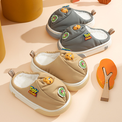 儿童秋冬季棉拖鞋防水EVA鞋底