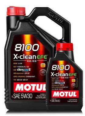官方查伪摩特MOTUL8100 X-clean C2C3 5W-30国6全合成机油 1L/5L