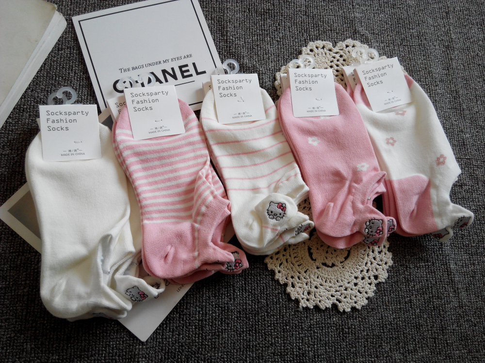 韩国出口女士纯棉袜子短袜低帮浅口刺绣可爱学院风学生isn潮袜,女士内衣/男士内衣/家居服,短袜,淘宝优惠券,粉丝福利购,淘宝优惠卷