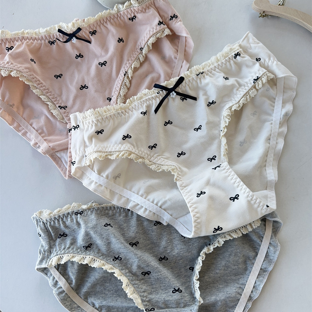 日单外贸新款少女款中低腰包臀A类精梳棉纯棉全棉档包臀三角内裤,女士内衣/男士内衣/家居服,女三角裤,淘宝优惠券,粉丝福利购,淘宝优惠卷