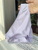 60支新疆长绒棉外贸女士高开叉纯棉内裤 包臀胖子200斤可穿拍4送1