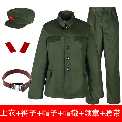 65式老军套装涤卡干部服套装