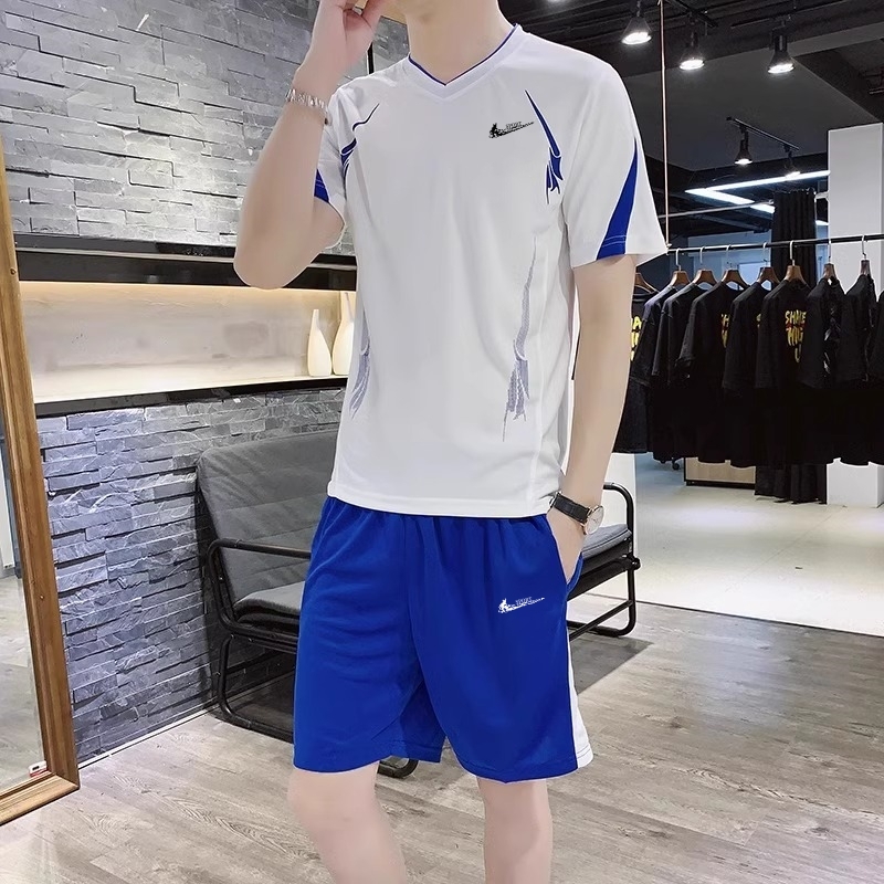 耐克顿休闲运动服套装男夏季大码