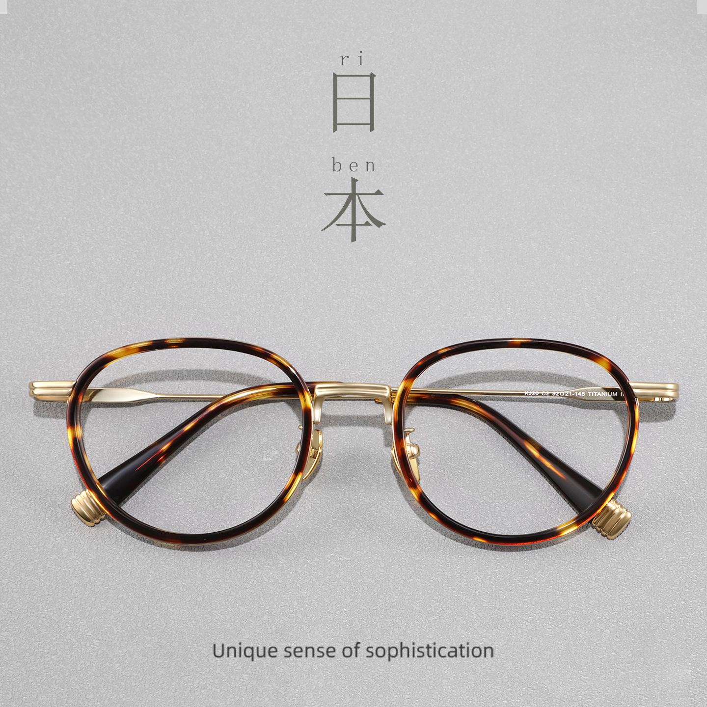 日系手工超轻纯钛近视眼镜框玳瑁圆框男款大脸显瘦复古眼睛框镜架