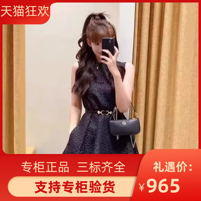 短款无袖泡泡裙连衣裙2024早秋新