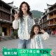春秋复古马甲外套中国风百搭衬衣 亲子装 新中式 母女两件套2026新款