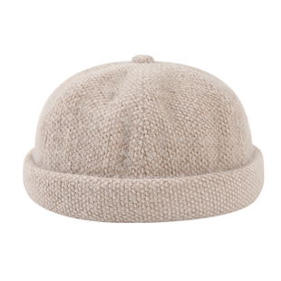 地主帽秋冬女瓜皮帽冬天雅痞帽痞子男嘻哈毛绒帽子百搭保暖西瓜帽