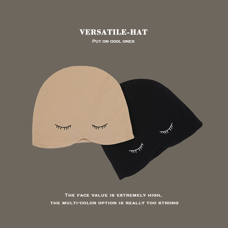 睡帽女包头帽产妇月子帽产后秋季韩版头巾套头女士秋天遮阳帽女款