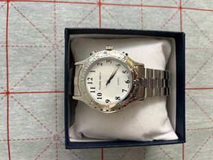 盲人中老年报时表不锈钢报时手表可以语音报时间年月日星期