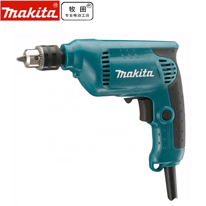 Makita牧田电钻 6412 带调速正反转手电钻10mm 手枪钻 电动