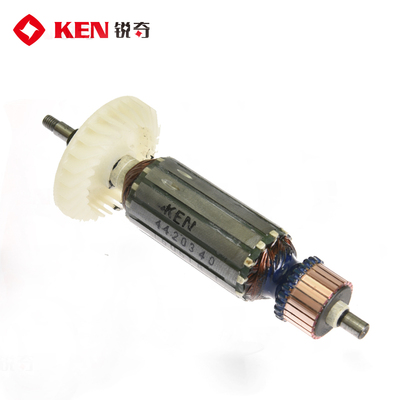 锐奇KEN 电磨9025 转子定子输出轴螺母机壳齿轮箱碳刷 原装配件