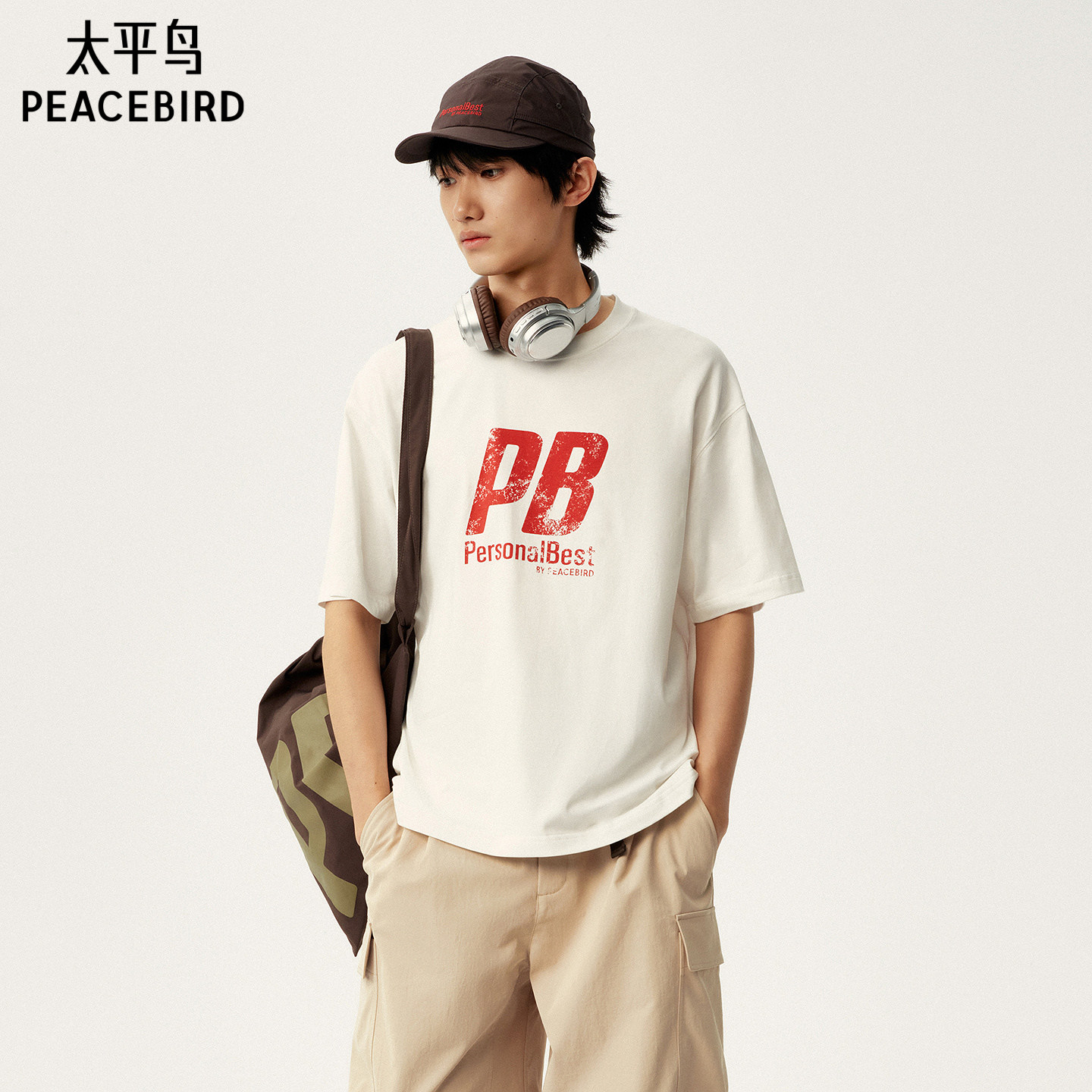 太平鸟男装 Personal Best By PEACEBIRD专柜短袖T恤 B2CNG1365图片