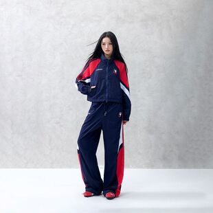 拓谷休闲运动套装女外套女春款速干运动裤阔腿裤子套装两件套洋气