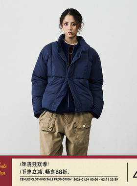 CENLES AW25 秋冬新款美式立领绗线新雪丽暖绒夹克棉服外套情侣款