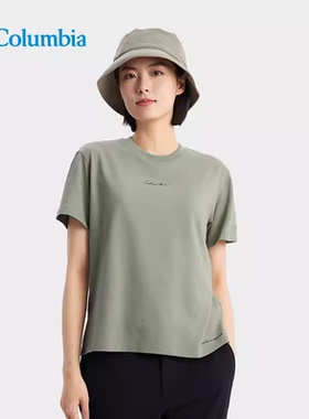 户外25春夏新品哥伦比亚圆领上衣女子吸湿降温运动短袖T恤XL7660