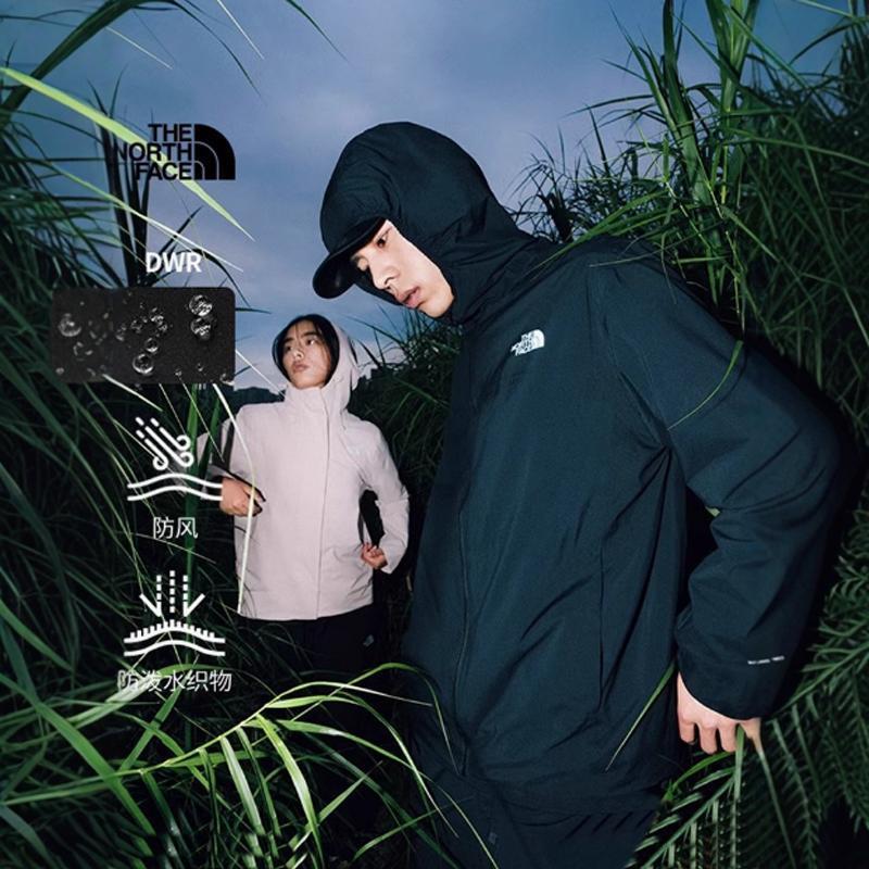 北面冲锋衣男户外防风防泼水夹克